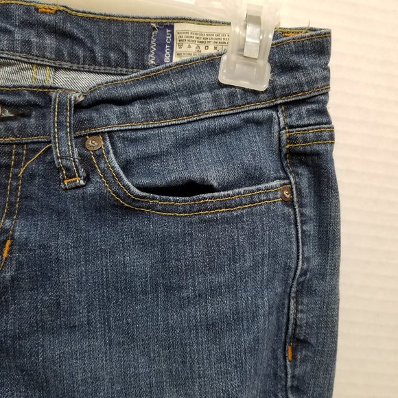 GAP jeans 1 Bootcut Stretch Medium Tint denim Y2K 2007 low rise waist boot cut - Picture 4 of 16